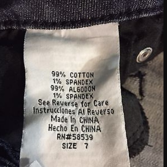 BU Malibu Dark Blue Skinny Stretch Jeans - Picture 5 of 5